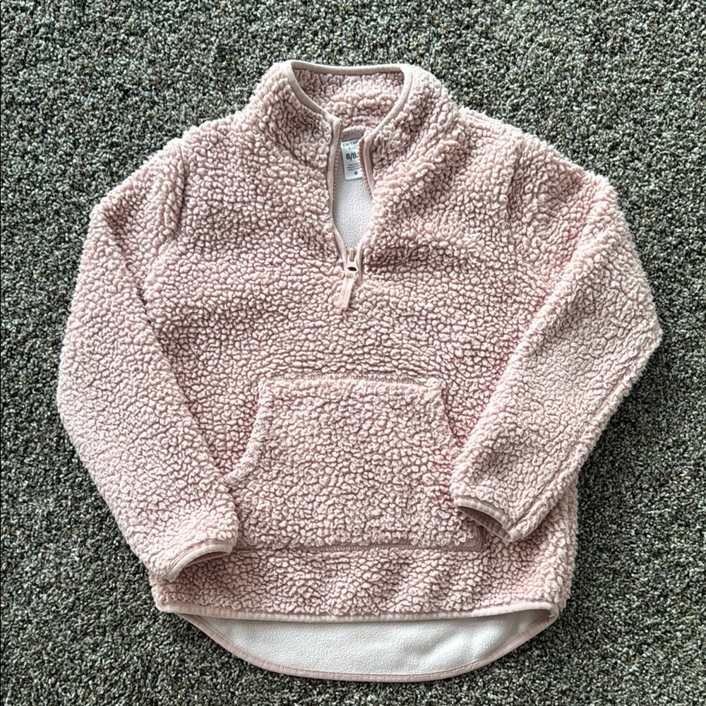 Cozy Pink Sherpa Pullover